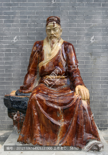 唐代文化名人雕像,王維