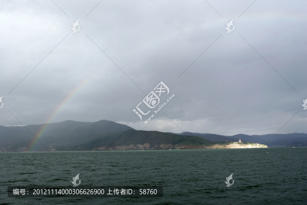 云南省大理,洱海彩虹