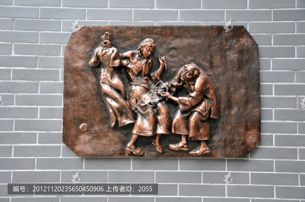 嶺南風(fēng)情雕塑系列,,量衣,裁衣