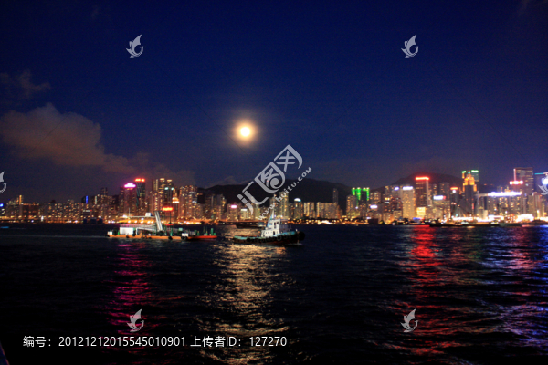 香港,香港夜景,香港維多利亞港,香港大都會