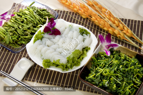 刺芽菜,蘑芋絲,萬(wàn)年青