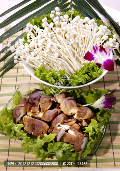 金針磨,鮮香菇
