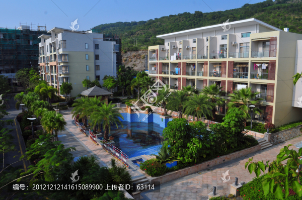 住宅小區(qū),住宅樓,小區(qū)游泳池