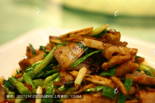 大蒜炒咸肉