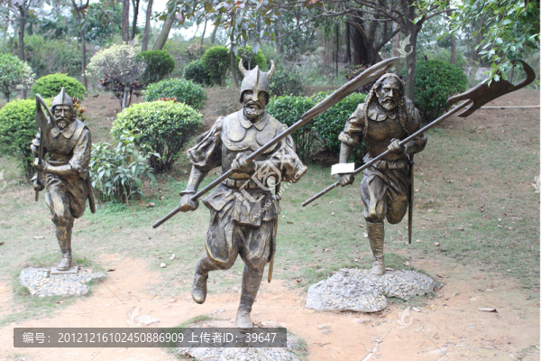 公園人物雕塑
