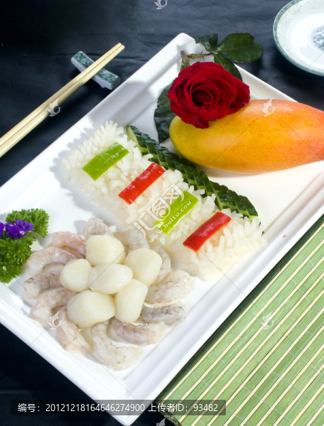 海鮮芒果蝦仁扇貝魷魚(yú)芒果