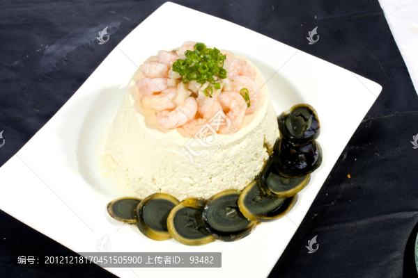 皮蛋蝦仁拌豆腐