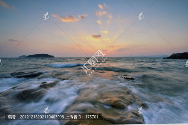 日落海洋