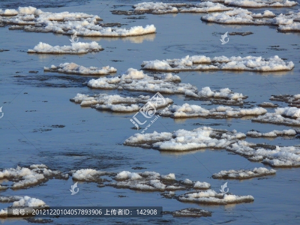 黃河,漂浮,冰雪