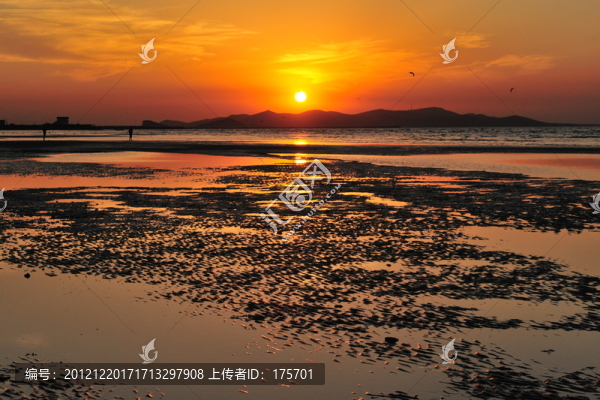 夕陽海洋晚霞