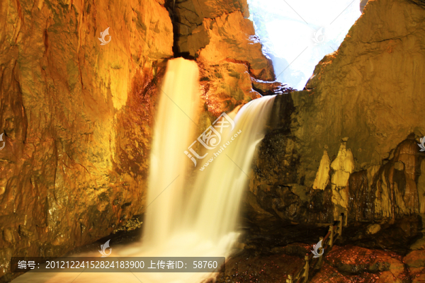 九鄉(xiāng)溶洞,雌雄瀑