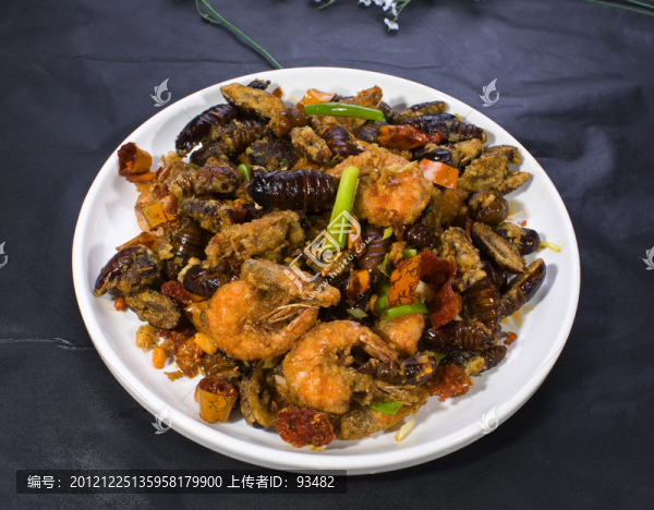 香酥大蝦蠶蛹