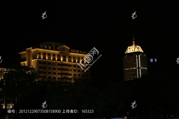 夜景,天津,利順德大廈