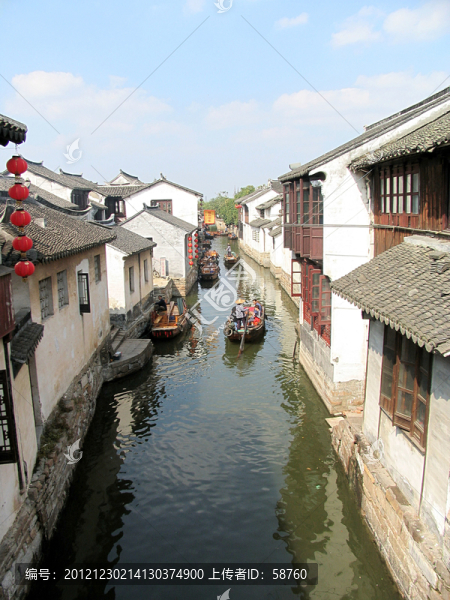 周莊水巷景色