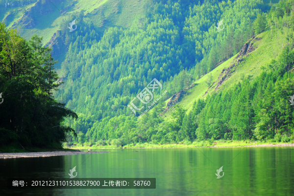 激流河風光