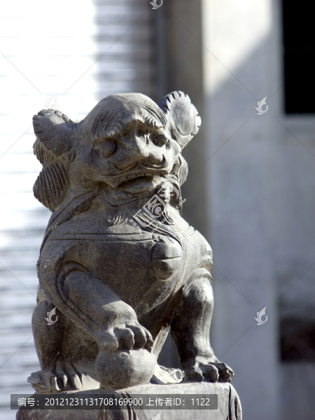 石雕,關(guān)中,拴馬樁,雕塑