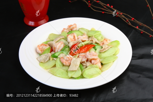 蝦仁里脊炒芥蘭