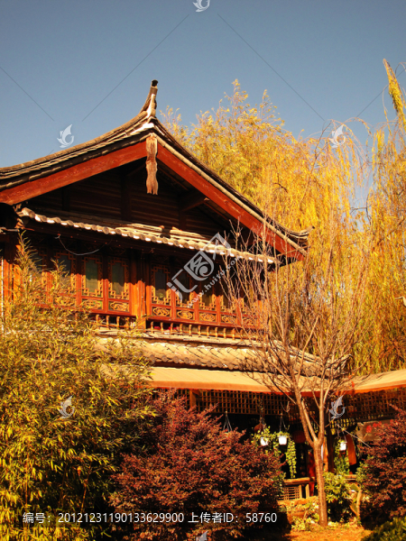 云南麗江,納西風格建筑