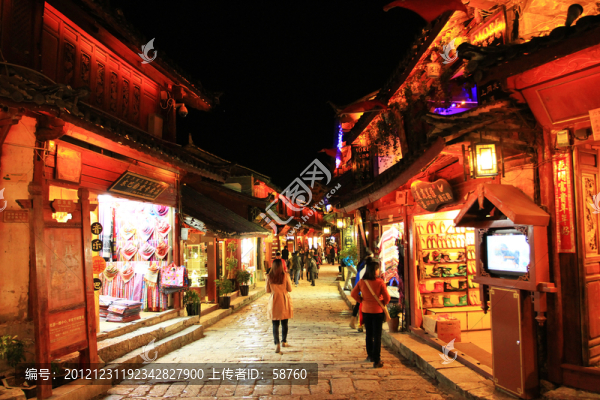 麗江古城夜景
