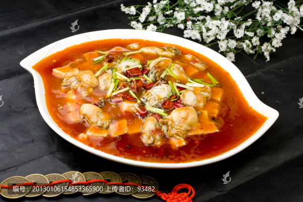 蠣蝗燉豆腐,紅油蠣蝗