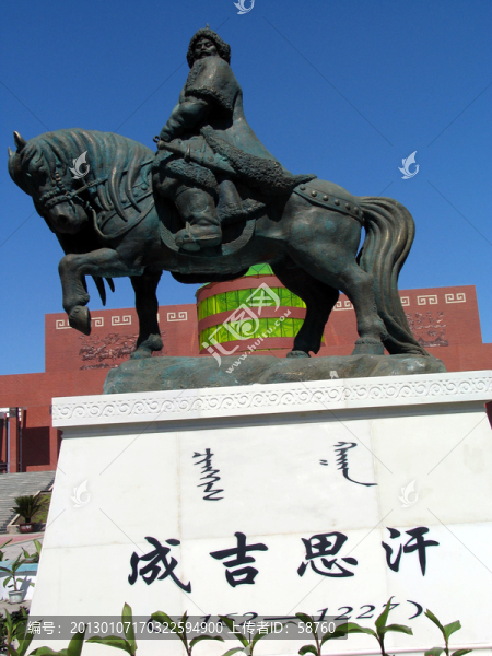 成吉思汗,雕塑