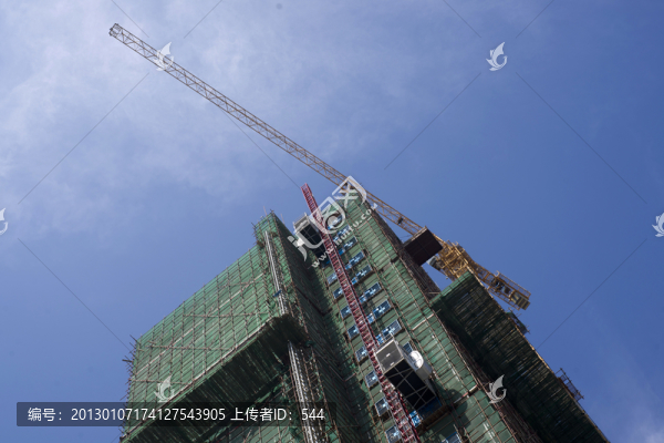 建筑工地塔吊