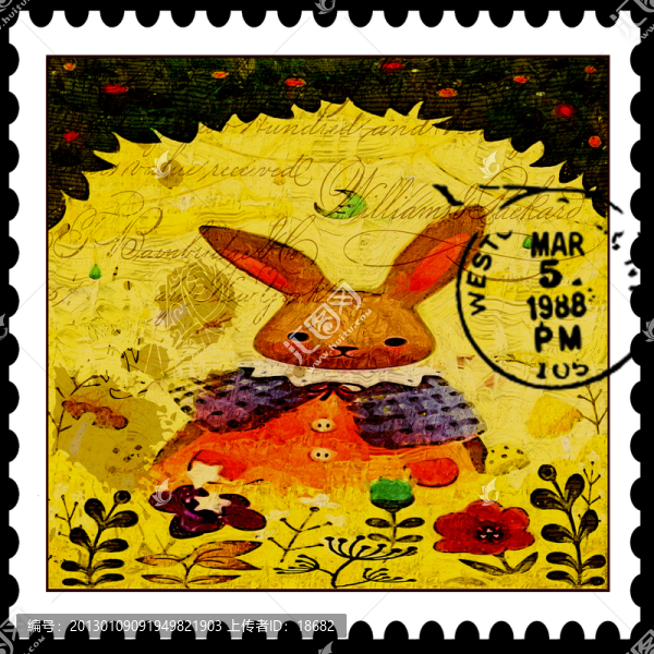 郵票,兔兔