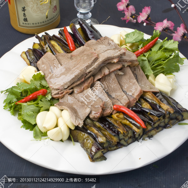 蒜香牛肉拌茄子