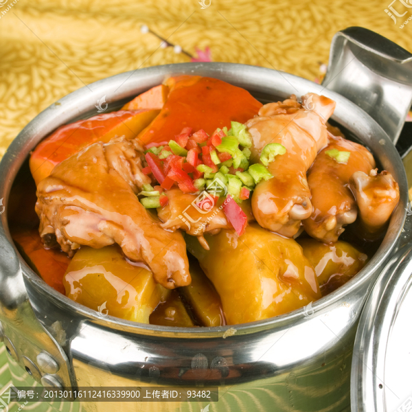 雞腿壓窩瓜土豆