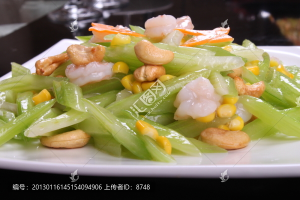 西芹腰果炒蝦仁