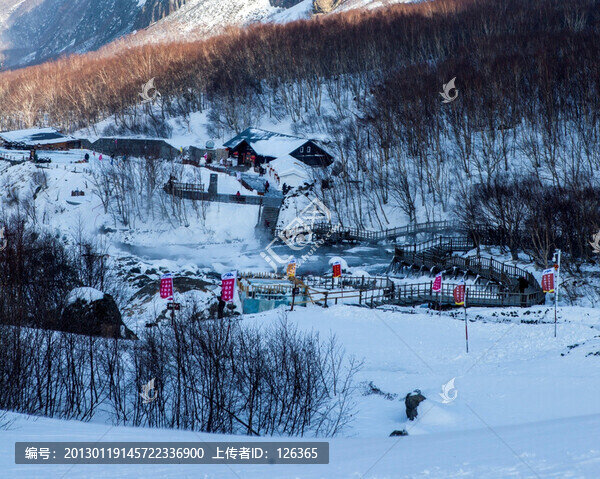 長白山雪景
