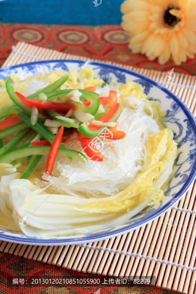 娃娃菜蒸粉絲