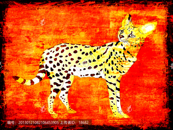 壁畫,猞猁