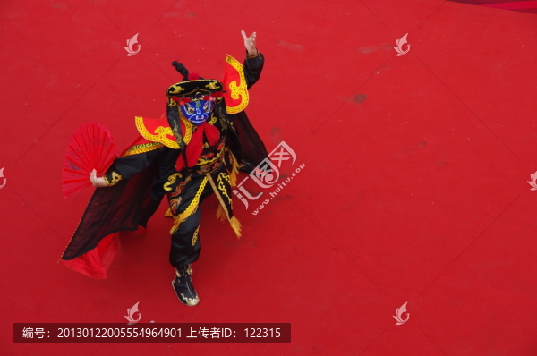 紅地毯上的川劇變臉表演