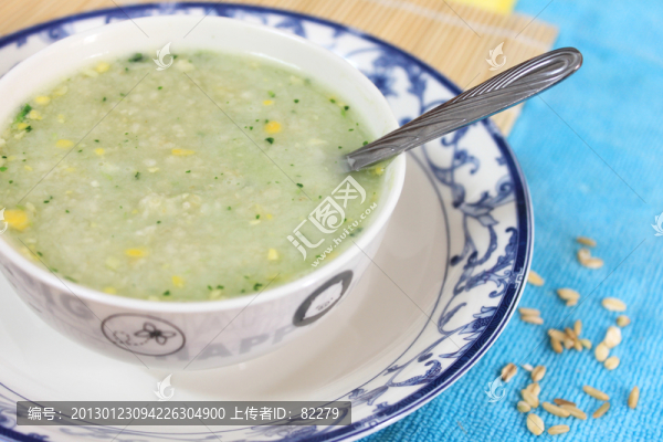 玉米麥片蔬菜粥