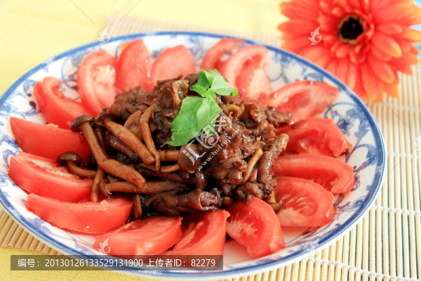 肥牛炒蟹味菇
