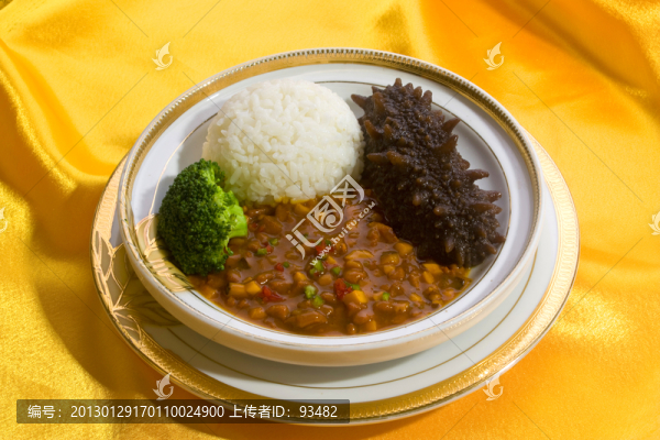 肉沫遼參扣飯