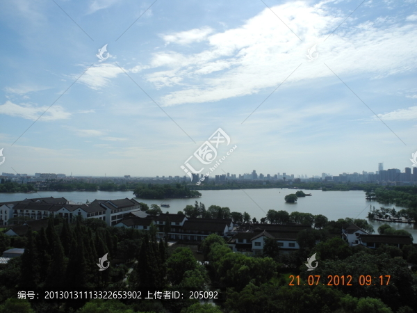 浙江南湖全景圖
