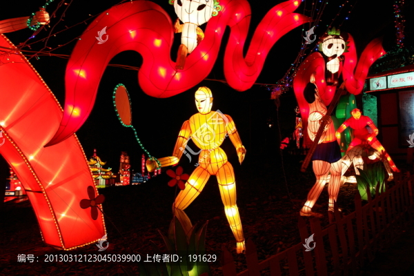 自貢燈會羽毛球燈組