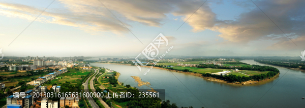 南寧,邕江全景