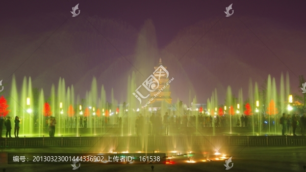 西安大雁塔音樂噴泉