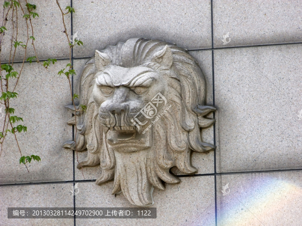 獅子頭,雕塑