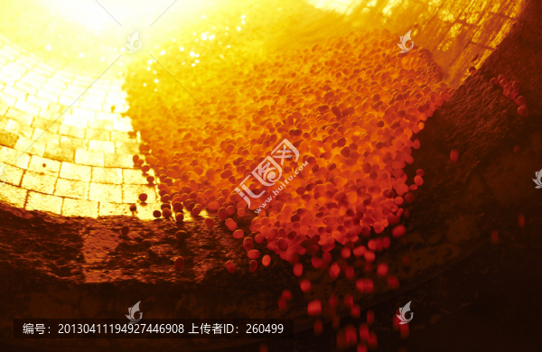 紅色小球,建筑材料