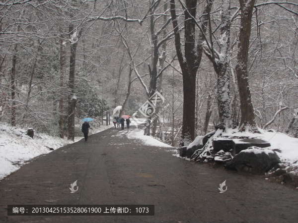 瑯琊古道殘雪