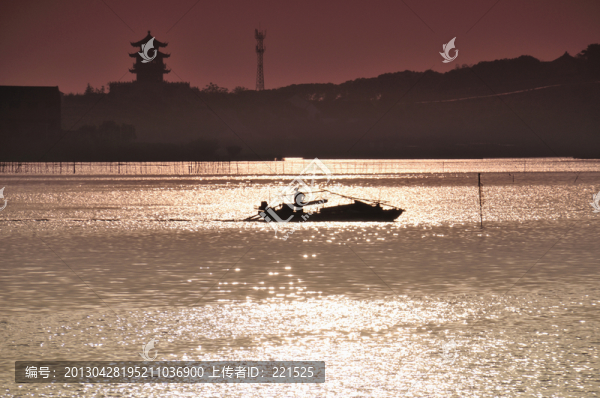 太湖日落美景