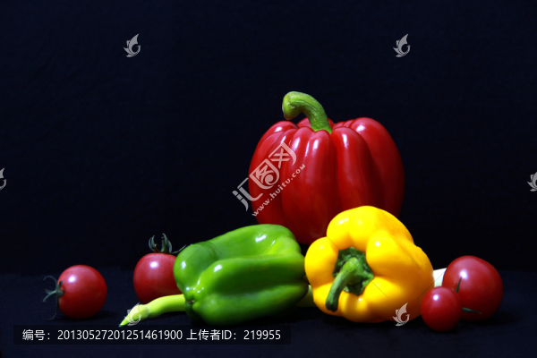 青椒,西紅柿