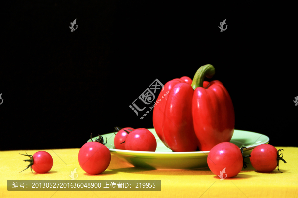 紅青椒,西紅柿