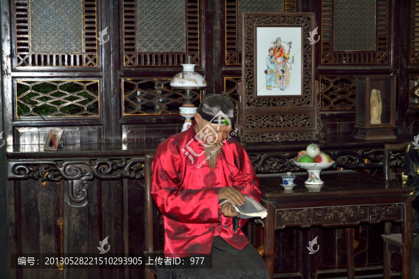 陳家祠,客廳,蠟像,八仙桌,茶