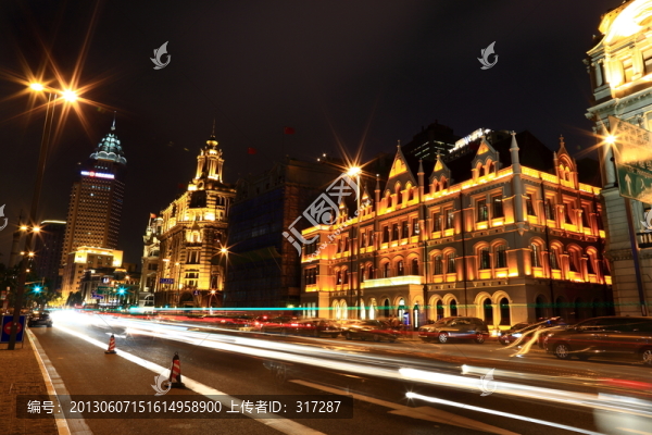 上海外灘建筑夜景