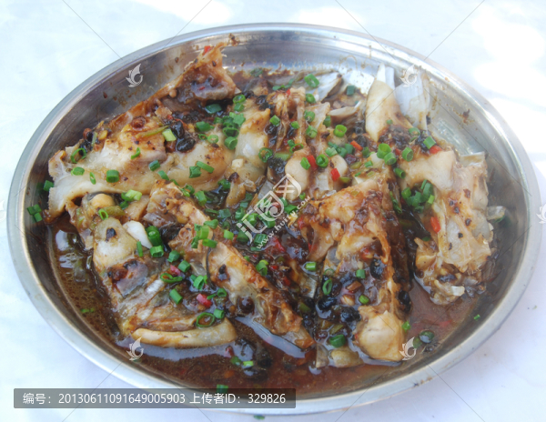 豉汁蒸魚頭